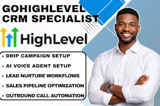 gohighlevel crm drip campaigns lead nurturing outbound calling ai voice agent