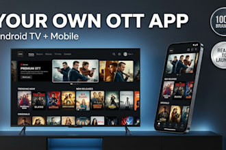build your white label ott streaming app for android TV and mobile