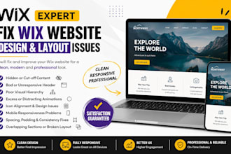 fix wix hidden content bad header poor hierarchy excess animations icons issues