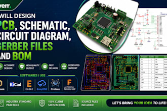 design pcb, schematic, circuit diagram, gerber files and bom