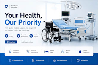 professional design a medical website redesign a medical supplies equipment webs