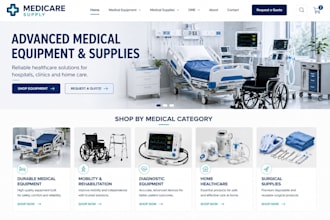 build a dme medical equipment and supplies ecommerce website