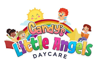 design childcare, education kids, and children logo