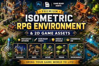 create isometric rpg environment isometric game assets 2d game art 2d game asset