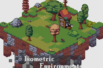 create isometric rpg environments and game assets