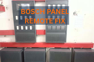 fix and program bosch fpa 5000 fire alarm panel remotely