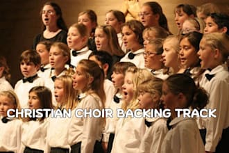 sing produce christian gospel song children choir backing track for your song