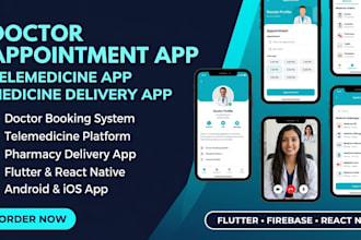 build doctor appointment app, telemedicine app medicine delivery app development