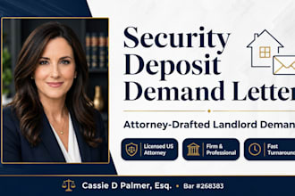 draft an attorney demand letter to recover your security deposit from a landlord