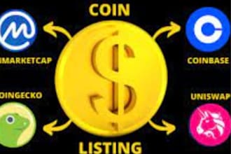 coin listing token ico,ieo exchange listing on coingecko, coinmarketcap