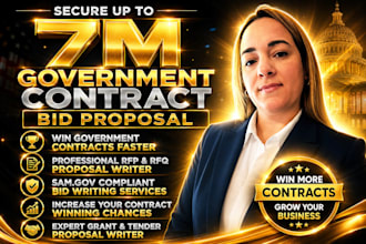 win federal government contract bid proposal writing rfp rfq, grant proposal