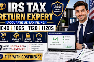 prepare irs tax return and US tax filing accurately