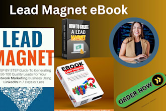 design a professional branded PDF lead magnet, ebook, and workbook