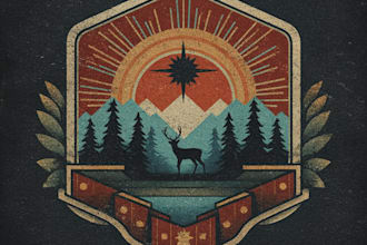 design retro vintage logo and badge