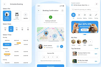 develop pet service mobile app for pet care professionals