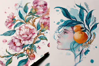 draw a watercolor illustration