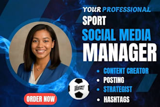 be twitter instagram sport social media manager, content creator and strategist