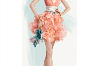 draw fashion and colorfull digital illustration
