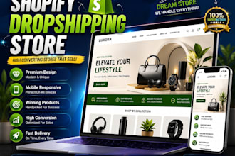 create a professional shopify drop shipping store