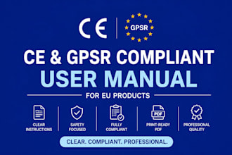 create ce compliant user manual and safety instructions for amazon product