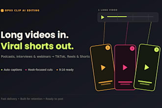 turn your long videos into viral shorts using opus clip ai