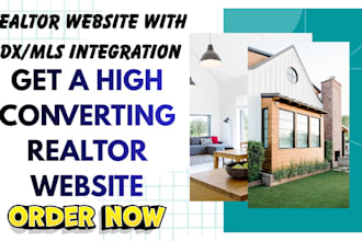 design a realtor website with idx mls integration and lead generation
