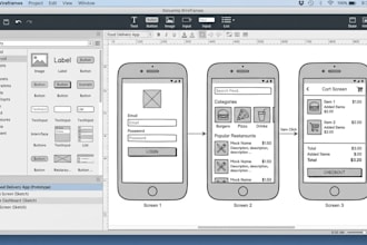 design UI wireframes and prototypes using balsamiq
