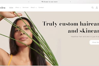 design skincare shopify store beauty shopify store cosmetic website