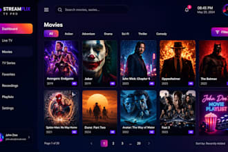 develop iptv app for samsung lg roku and smart tvs
