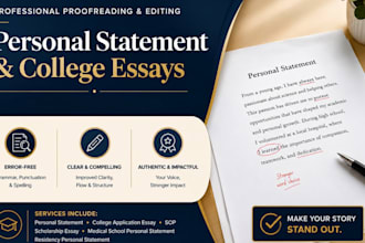 professionally proofread and edit your medical personal statement in 24 hours