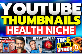 design a professional thumbnail for health niche