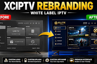 rebrand, customize and white label xciptv app for your iptv streaming business