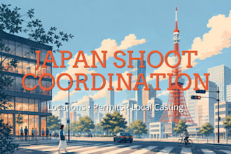 coordinate photo shoots and creative productions in japan