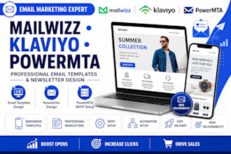 do mailwizz email template newsletter powermta smtp klaviyo template design