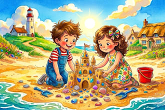 illustrate children story book illustration children story book cover