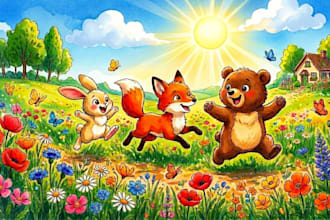 illustrate children story book illustration children story book cover