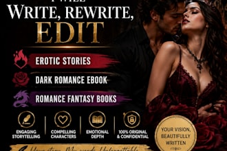 be romance book writer, self help ebook ghostwriter, fiction kindle ebook writer