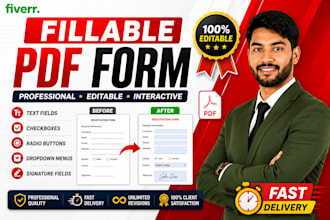 create fillable PDF forms
