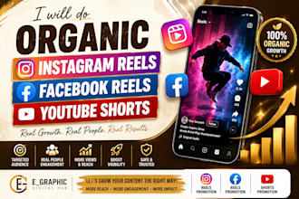 do organic facebook reels, instagram reels, tik tok promotion, tik tok growth