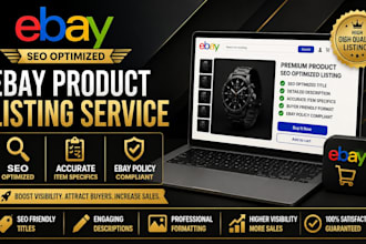 do SEO listings ebay product upload ebay listings ebay product lister