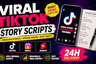 write viral tiktok story scripts with engaging plot twists