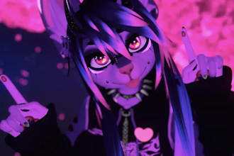 custom vrchat avatar anime vrc avatar, fursona vrc, furry nsfw avatar, vr avatar