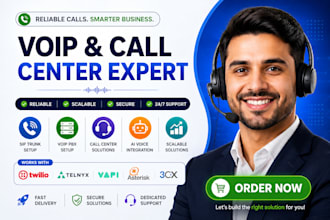 setup sip trunking sip trunk voip pbx autodialer twilio telnyx zadarma vapi 3cx