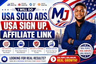 do USA solo ads, USA sign up, affiliate link