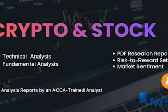 provide a professional crypto or stock technical analysis with report