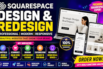 design redesign squarespace portfolio ecommerce online store booking features