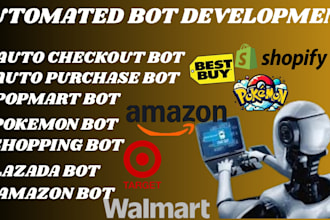 do auto checkout bot walmart bot pokémon center bot auto purchae bot lazada bot