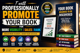 professionally promote your book for more visibility sales and rank