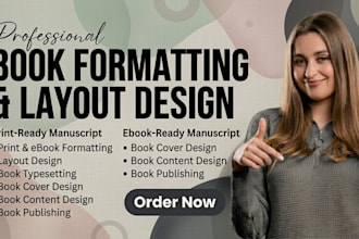 do creative ebook design, ebook formatting and layout design, book cover design