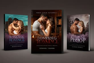 design professional romance book cover and erotic book cover design
